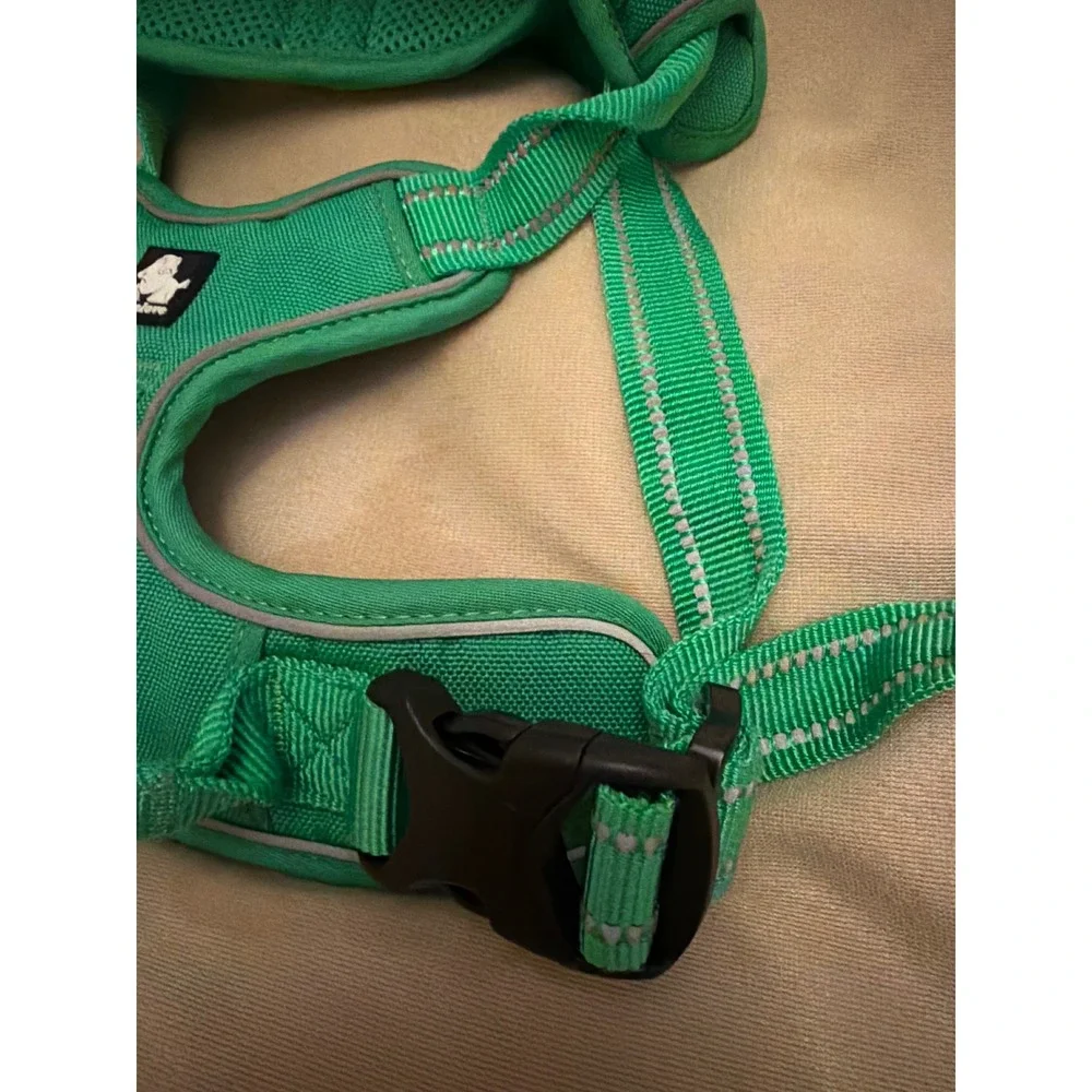 Truelove Green Reflective No Pull Dog Harness Mesh Padded Adjustable Vest